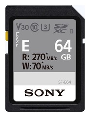 Sony 64GB / 128GB / 256GB UHS-II U3 V30 270R/70W