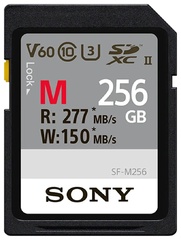 Sony 512GB / 256GB sdxc 277R/150W UHS-II U3 V60